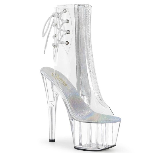 Pleaser ADORE-1018C Stivaletti con Plateau Trasparente EU-36 / US-6