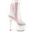 Pleaser ADORE-1018C Stivaletti con Plateau Glitter Trasparente Rosa EU-35 / US-5