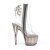 Pleaser ADORE-1018CT Stivaletti con Plateau Fumo Trasparente EU-36 / US-6