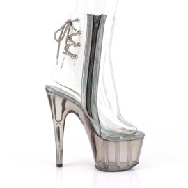 Pleaser ADORE-1018CT Stivaletti con Plateau Fumo Trasparente EU-39 / US-9