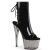 Pleaser ADORE-1018T Stivaletti con Plateau Vernice Fumo Nero EU-36 / US-6