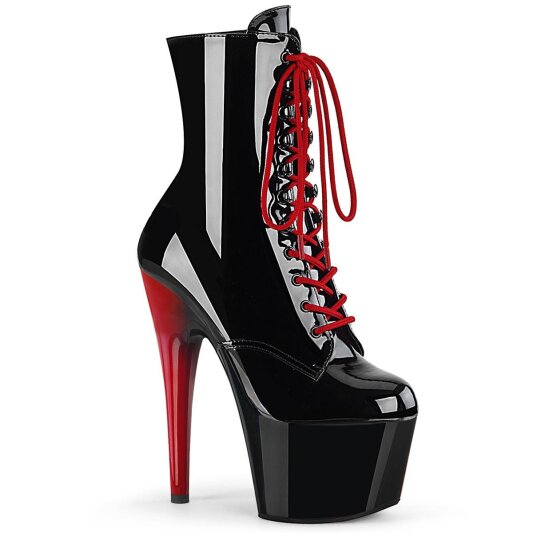 Pleaser ADORE-1020 Stivaletti con Plateau Vernice Nero EU-41 / US-11