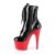 Pleaser ADORE-1020 Stivaletti con Plateau Vernice Nero Rosso EU-37 / US-7