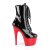 Pleaser ADORE-1020 Stivaletti con Plateau Vernice Nero Rosso EU-37 / US-7