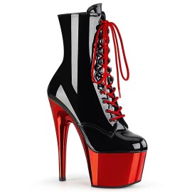 Pleaser ADORE-1020 Stivaletti con Plateau Vernice Cromato...