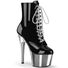 Pleaser ADORE-1020 Stivaletti con Plateau Vernice Cromato...