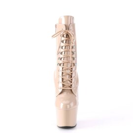 Pleaser ADORE-1020 Stivaletti con Plateau Vernice Beige...