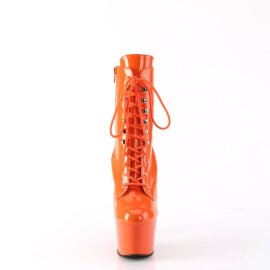 Pleaser ADORE-1020 Stivaletti con Plateau Vernice Arancione EU-37 / US-7