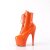 Pleaser ADORE-1020 Stivaletti con Plateau Vernice Arancione EU-37 / US-7
