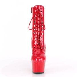 Pleaser ADORE-1020 Stivaletti con Plateau Vernice Rosso EU-40 / US-10