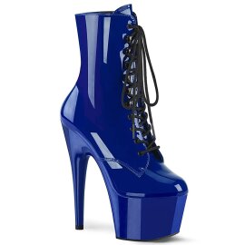 Pleaser ADORE-1020 Stivaletti con Plateau Vernice Blu...