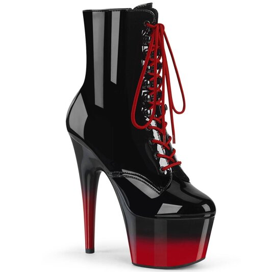 Pleaser ADORE-1020BR-H Stivaletti con Plateau Vernice Nero EU-35 / US-5