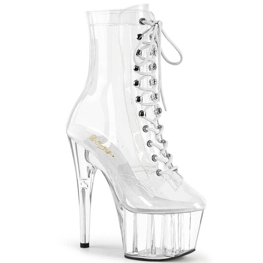 Pleaser ADORE-1020C Stivaletti con Plateau Trasparente EU-36 / US-6