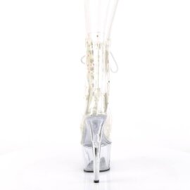 Pleaser ADORE-1020C-2 Stivaletti con Plateau Trasparente EU-35 / US-5