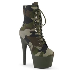 Pleaser ADORE-1020CAMO Stivaletti con Plateau Mimetico...