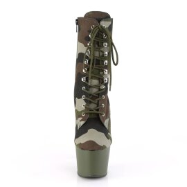 Pleaser ADORE-1020CAMO Stivaletti con Plateau Mimetico...