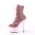 Pleaser ADORE-1020CHRS Stivaletti con Plateau Strass Cromato Rosa Chiaro EU-42 / US-12