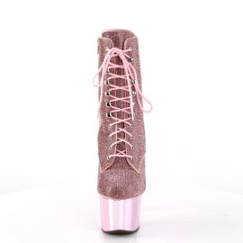 Pleaser ADORE-1020CHRS Stivaletti con Plateau Strass...