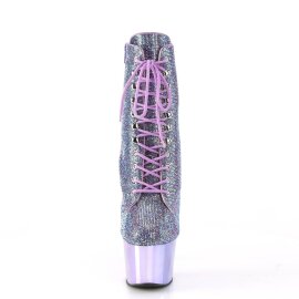 Pleaser ADORE-1020CHRS Stivaletti con Plateau Strass...