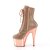 Pleaser ADORE-1020CHRS Stivaletti con Plateau Strass Cromato Dorato EU-42 / US-12