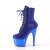 Pleaser ADORE-1020CHRS Stivaletti con Plateau Strass Cromato Blu EU-36 / US-6