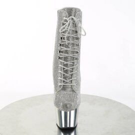 Pleaser ADORE-1020CHRS Stivaletti con Plateau Strass...