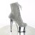 Pleaser ADORE-1020CHRS Stivaletti con Plateau Strass Cromato Argento EU-35 / US-5