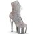 Pleaser ADORE-1020CHRS Stivaletti con Plateau Multi Strass Cromato Argento EU-41 / US-11