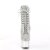 Pleaser ADORE-1020CHRS Stivaletti con Plateau Multi Strass Cromato Argento EU-41 / US-11