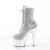 Pleaser ADORE-1020CHRS Stivaletti con Plateau Multi Strass Cromato Argento EU-42 / US-12