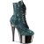 Pleaser ADORE-1020CHRS Stivaletti con Plateau Strass Cromato Turchese EU-35 / US-5