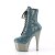 Pleaser ADORE-1020CHRS Stivaletti con Plateau Strass Cromato Turchese EU-35 / US-5