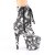 Pleaser ADORE-1020DP Stivaletti con Plateau Nero Bianco EU-42 / US-12