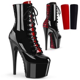 Pleaser ADORE-1020FH Stivaletti con Plateau Vernice Nero...