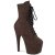 Pleaser ADORE-1020FS Stivaletti con Plateau Camoscio Sintetico Moka EU-40 / US-10