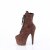 Pleaser ADORE-1020FS Stivaletti con Plateau Camoscio Sintetico Moka EU-40 / US-10
