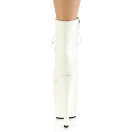 Pleaser ADORE-1020GD Stivaletti con Plateau Pelle Bianco EU-35 / US-5