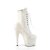 Pleaser ADORE-1020GDLG Stivaletti con Plateau Glitter Bianco EU-36 / US-6