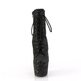 Pleaser ADORE-1020GWR Stivaletti con Plateau Glitter Nero EU-35 / US-5