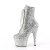 Pleaser ADORE-1020GWR Stivaletti con Plateau Glitter Argento EU-37 / US-7