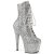 Pleaser ADORE-1020GWR Stivaletti con Plateau Glitter Argento EU-39 / US-9