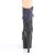 Pleaser ADORE-1020OMBG Stivaletti con Plateau Glitter Multicolore Viola EU-35 / US-5