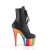 Pleaser ADORE-1020RC Stivaletti con Plateau Similpelle Cromato Nero Multicolore EU-35 / US-5