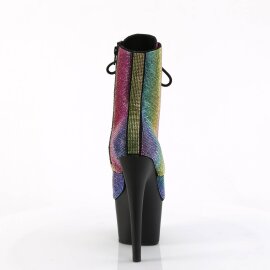 Pleaser ADORE-1020RS Stivaletti con Plateau Strass Multicolore EU-35 / US-5