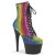 Pleaser ADORE-1020RS Stivaletti con Plateau Strass Multicolore EU-36 / US-6