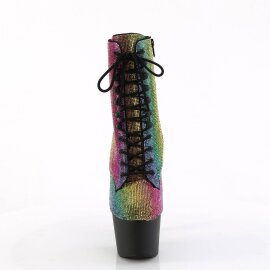 Pleaser ADORE-1020RS Stivaletti con Plateau Strass...