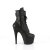 Pleaser ADORE-1020STR Stivaletti con Plateau Similpelle Nero EU-35 / US-5