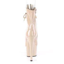 Pleaser ADORE-1021 Stivaletti con Plateau Vernice Beige EU-35 / US-5