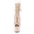 Pleaser ADORE-1021 Stivaletti con Plateau Vernice Beige EU-35 / US-5