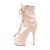 Pleaser ADORE-1021 Stivaletti con Plateau Vernice Beige EU-38 / US-8